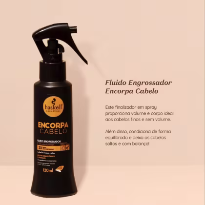 Imagem do produto Kit Shampoo e Fluído Engrossador Haskell Encorpa Cabelo 300ml/120ml