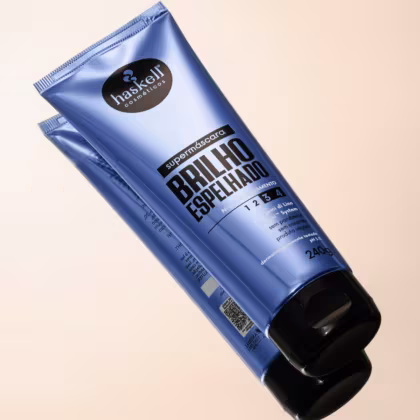 Imagem do produto Kit Supermáscaras Haskell Brilho Espelhado e Disciplinante Antifrizz 240g