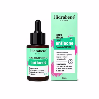Imagem do produto Ultra Sérum Facial Antiacne Hidrabene 30ml Controle da oleosidade e Minimiza Poros