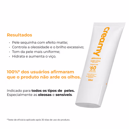 Imagem do produto Protetor Solar Creamy Watery Lotion FPS60 - 50ml