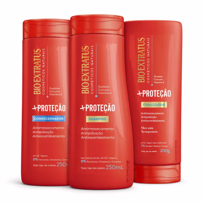 Imagem do produto Kit Bio Extratus +Proteção Shampoo, Condicionador e Finalizador