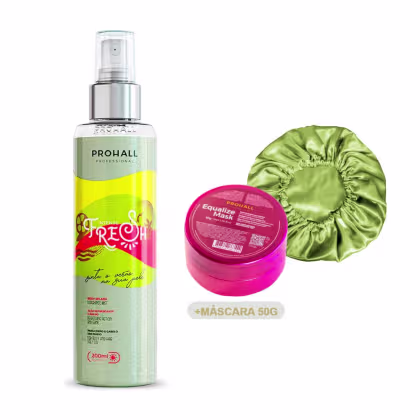 Imagem do produto Perfume para Cabelo e Corpo Prohall +Touca +Mini Equalize50g