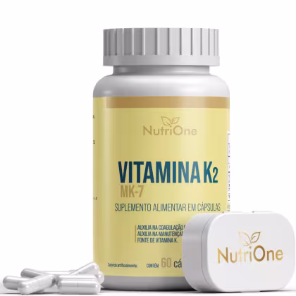Imagem do produto Vitamina K2 Mk7 Menaquinona 60 Capsulas - Nutrione