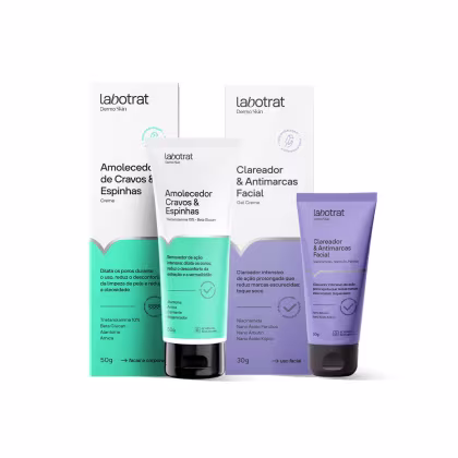 Imagem do produto AMOLECEDOR DE CRAVOS E ESPINHAS E GEL CREME CLAREADOR FACIAL - LABOTRAT