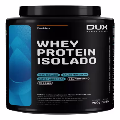 Imagem do produto Whey Protein Isolado 900g Sabor Cookies DUX