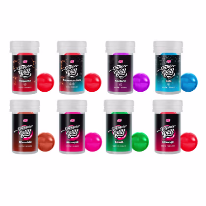 Imagem do produto Kit 8 Bolinhas Explosivas Óleo Lubrificante Beijável e Funcional Esquenta, Gela, Anal (8 Itens)