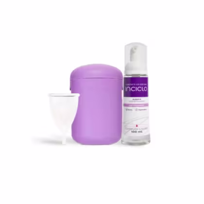 Imagem do produto Kit Coletor Menstrual + Cápsula Esterilizadora + Espuma Íntima Inciclo - B (de 20 a 29 anos e sem filhos)