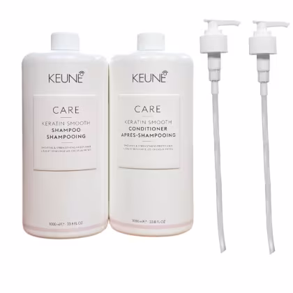 Imagem do produto Kit Keune Keratin Smooth - Shampoo 1L + Condicionador 1L + Válvula Pump