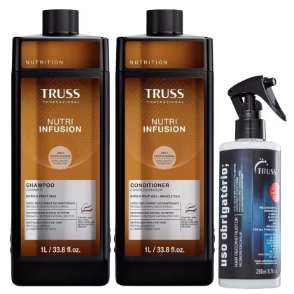 Imagem do produto Kit Truss Nutri Infusion - Shampoo 1L + Condicionador 1L + Uso Obrigatório Spray 260ml