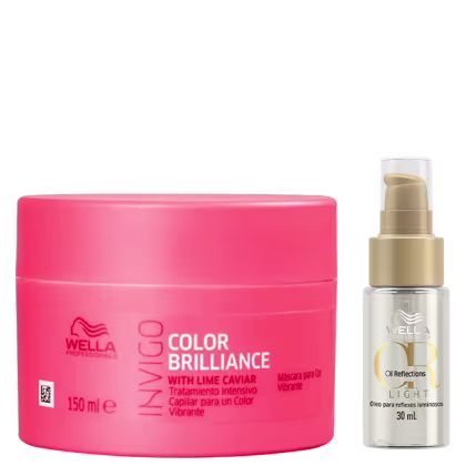 Imagem do produto Kit Wella Professionals Invigo Color Brilliance Oil Reflections Shine Care Light (2 Produtos)