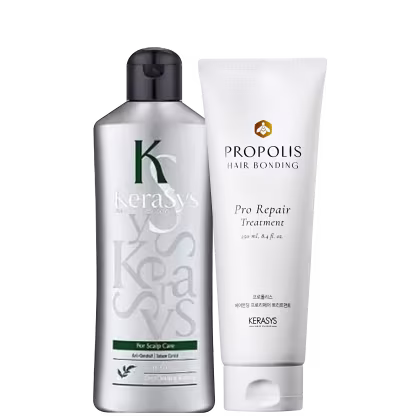 Imagem do produto Kit Kerasys Deep Cleansing + Propolis Hair Bonding Pro Repair (2 Produtos)