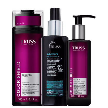 Imagem do produto Kit Truss Color Shield - Shampoo 300ml & Leave-In 200ml + Amino 225ml