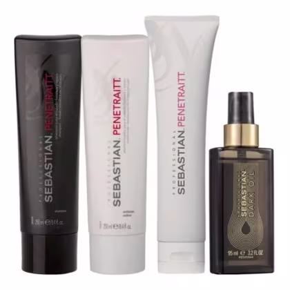 Imagem do produto Kit Tratamento Sebastian Penetraitt pequeno oleo Dark 95ml