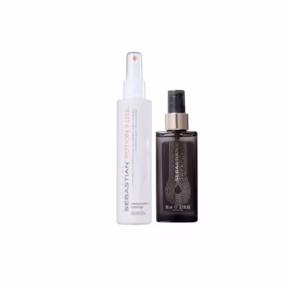 Imagem do produto Kit Sebastian Professional Flow Potion 9 Lite - Creme Leave-in 150ml + Dark Oil - Óleo Capilar 95ml