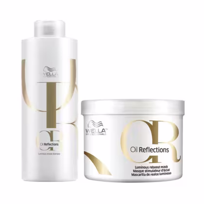 Imagem do produto Kit Wella Oil Reflections Duo Salão (sh litro e masc 500ml )
