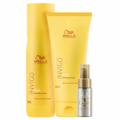Imagem do produto Kit Wella Professionals Invigo Sun e Oil Reflections Light Home Trio (3 Produtos)