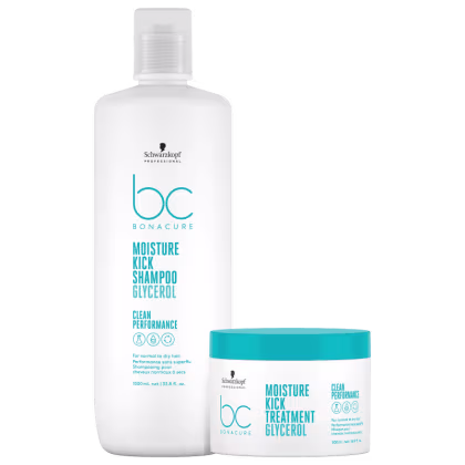 Imagem do produto Kit Schwarzkopf Professional BC Bonacure Clean Performance Moisture Kick Duo Treatment Super (2 Produtos)