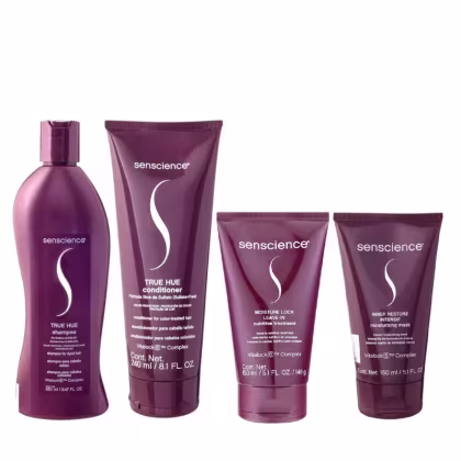 Imagem do produto Kit Senscience True Hue Shampoo 280ml + Condicionador 240ml + Inner Intensif 150ml + Moisture Lock 150ml