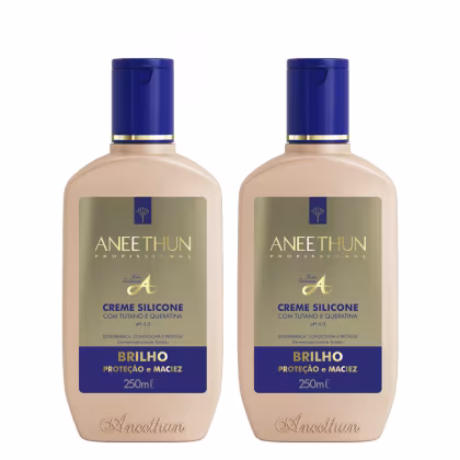 Imagem do produto Aneethun Linha A Kit Creme de Silicone Brilho 2x250ml