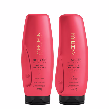 Imagem do produto Aneethun Restore System Kit Máscara Restauradora e Finalizador Restaurador 250g