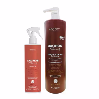 Imagem do produto Kit Arvensis Professional Cachos Naturais - Ativador De Cachos Crespos 1L + Day After 250ml