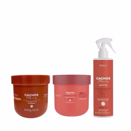 Imagem do produto Kit Arvensis Cachos Naturais - Day After 250ml + Gelatina Ativadora 500g + Máscara Capilar 2x1 500g