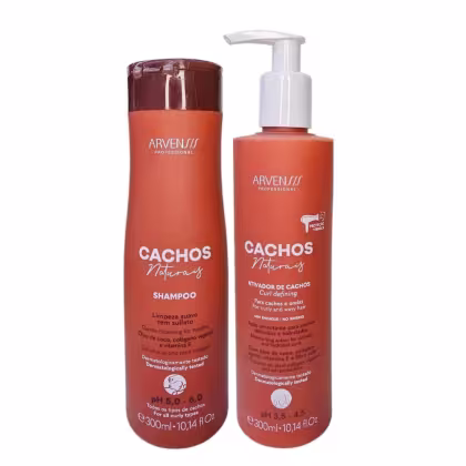 Imagem do produto Kit Arvensis Professional Cachos Naturais - Shampoo 300ml + Ativador de cachos 300ml
