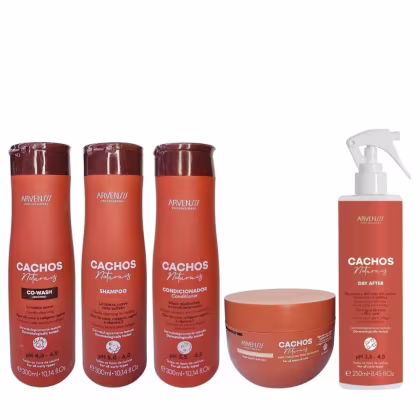 Imagem do produto Kit Arvensis Cachos - Shampoo 300ml + Condicionador 300ml + Co-Wash + Day After 250ml + Geleia Ativadora 250g