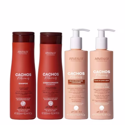 Imagem do produto Kit Arvensis Cachos Naturais - Shampoo & Condicionador + Geleia Light & Leave-In Light 300ml