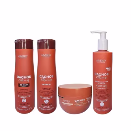 Imagem do produto Kit Arvensis Cachos Naturais - Shampoo 300ml + Co-Wash 300ml + Ativador De Cachos 300ml + Geleia Ativadora 250g
