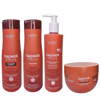 Imagem do produto Kit Arvensis Professional Cachos Naturais - Shampoo 300ml + Co-wash 300ml + Ativador de Cachos 300ml + Máscara 250g