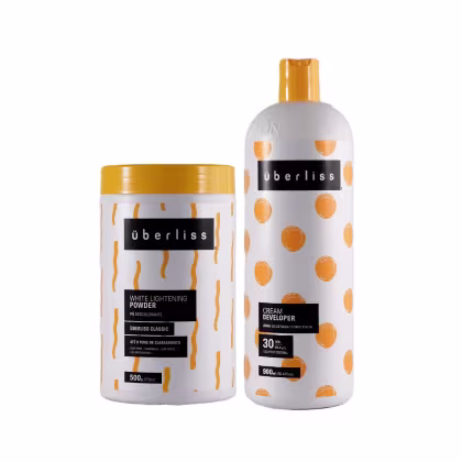 Imagem do produto Kit Avlon Uberliss - White Lightening Powder Pó descolorante 500g + Água Oxigenada Estabilizada 30 Vol. 900ml