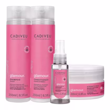 Imagem do produto Kit Cadiveu Professional Glamour - Shampoo & Condicionador 250ml + Máscara 200ml + Sérum 65ml