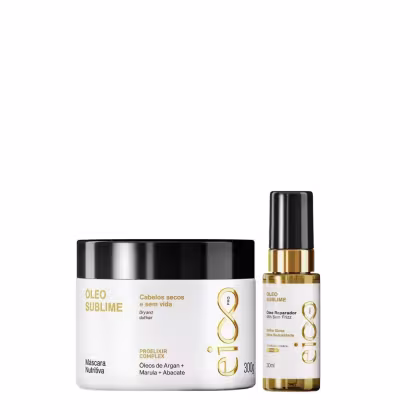 Imagem do produto Kit Eico Pro Óleo Sublime - Óleo 30ml + Máscara 300g