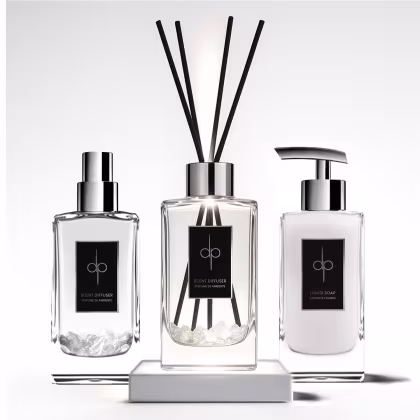 Imagem do produto Kit Lavabo - Aromatizador & Spray & Sabonete - Crystal(Chá Branco) LED