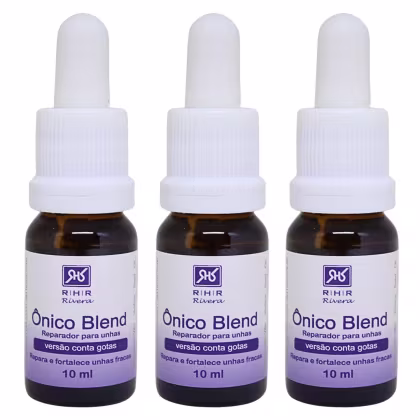 Três frascos de Reparador para Unhas RHR Cosméticos.