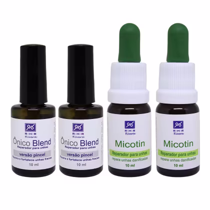 Kit com 4 reparadores para unhas.