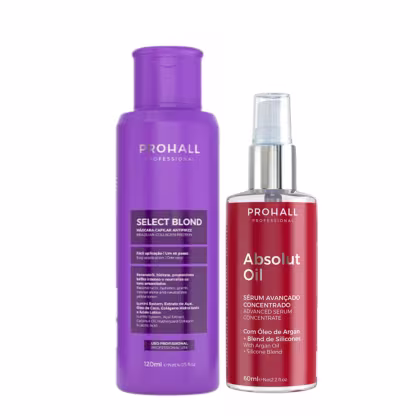 Imagem do produto Kit Prohall Select Blond 120ml + Absolut Oil 60ml
