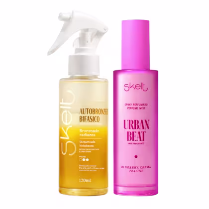Imagem do produto Kit Skelt Autobronzeador Bifásico 120ml + Urban Spray Perfume Mist 100ml