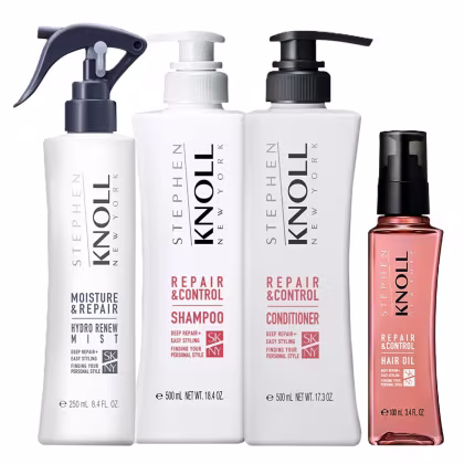 Imagem do produto Kit Stephen Knoll Repair & Control - Shampoo 500ml + Condicionador 500ml + Leave-in Moisture 250ml + Hair Oil 100ml