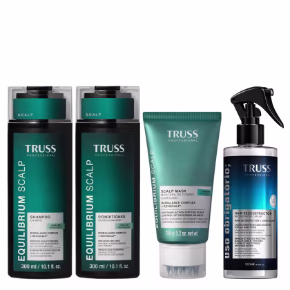 Imagem do produto Truss Equilibrium Scalp Kit Shampoo Condicionador Máscara 150g e Uso Obrigatório Reconstrutor 260ml