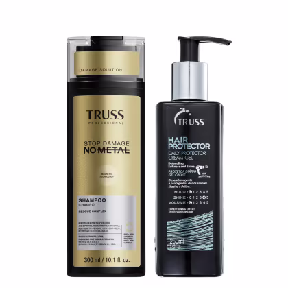 Imagem do produto Truss Stop No Metal Kit Shampoo e Hair Protector Leave-in 250ml