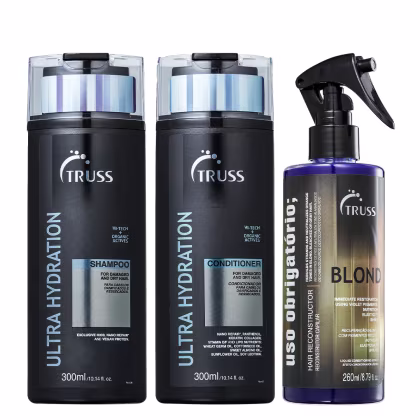 Imagem do produto Truss Ultra Hydration Kit Shampoo Condicionador e Uso Obrigatório Blond Reconstrutor 260ml