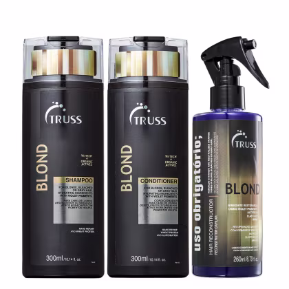 Imagem do produto Truss Blond Kit Shampoo Condicionador e Uso Obrigatório Blond Reconstrutor 260ml