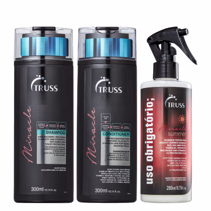 Imagem do produto Truss Frizz Zero Kit Shampoo Condicionador e Uso Obrigatório Plus+ Reconstrutor 260ml