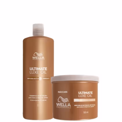Imagem do produto Kit Wella Professionals Ultimate Luxe Oil - Shampoo 1L + Máscara Capilar 500ml