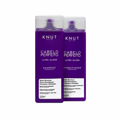 Imagem do produto Kit Cabelo Perfeito Ultra Gloss Knut Shampoo 250mL + Condicionador 200mL