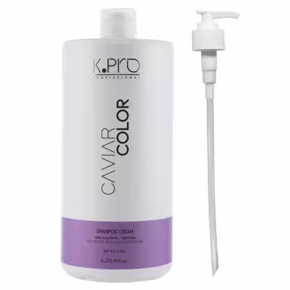Imagem do produto K.Pro Caviar Color - Shampoo Cream 1L + Válvula Pump