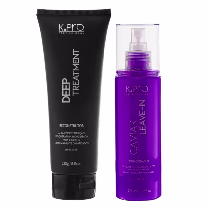 Imagem do produto Kit K.Pro Caviar - Leave-In 200ml + Deep Reconstrutor 230ml