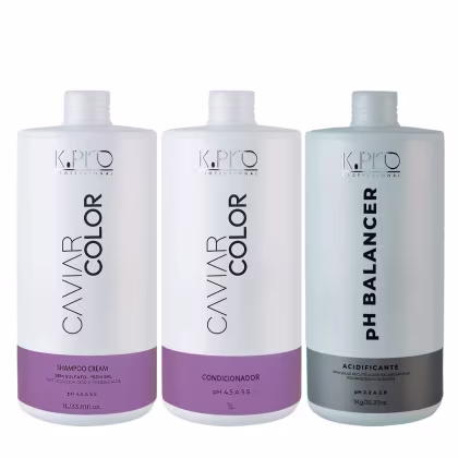 Imagem do produto Kit K.Pro Caviar - Shampoo Cream 1L & Condicionador 1Kg + Ph Acidificante 1Kg